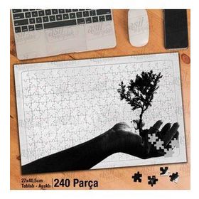 Asil Hobi Sanat-Bonsai-El-Bitki-Portre-Gölge Yapboz-Ayak Destekli Çerçeveli 240 Parça Puzzle
