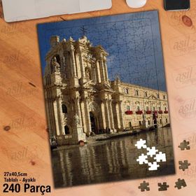 Asil Hobi Saray-Palazzo-Mimari Yapboz-Ayak Destekli Çerçeveli 240 Parça Puzzle