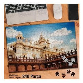Asil Hobi Şato-Kale-Mimari-Gökyüzü Yapboz-Ayak Destekli Çerçeveli 240 Parça Puzzle
