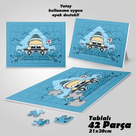 Asil Hobi Seaman-Minik Denizci Yapboz-Ayak Destekli Çerçeveli 42 Parça Puzzle