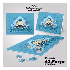 Asil Hobi Seaman-Minik Denizci Yapboz-Ayak Destekli Çerçeveli 42 Parça Puzzle