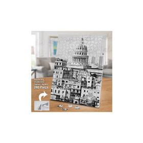Asil Hobi Şehir-Gri-Mimari-Manzara Yapboz-Ayak Destekli Çerçeveli 240 Parça Puzzle