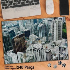 Asil Hobi Şehir-Yüksek Binalar-Metropol-City Yapboz-Ayak Destekli Çerçeveli 240 Parça Puzzle