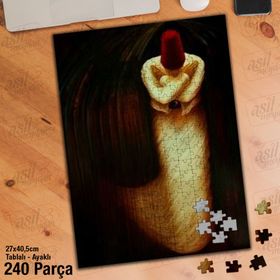 Asil Hobi Semazen-Tasavvuf-İslam Yapboz-Ayak Destekli Çerçeveli 240 Parça Puzzle