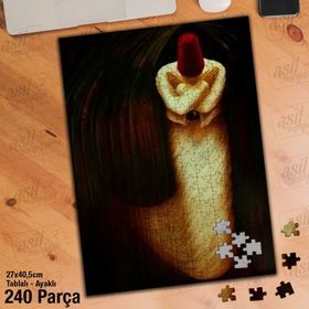 Asil Hobi Semazen-Tasavvuf-İslam Yapboz-Ayak Destekli Çerçeveli 240 Parça Puzzle