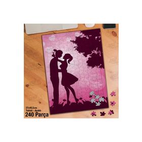 Asil Hobi Sevgili-Silüet-Aşk-Tutku Yapboz-Ayak Destekli Çerçeveli 240 Parça Puzzle