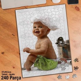 Asil Hobi Sevimli Aşçı Bebek-Yapboz-Ayak Destekli 240 Parça Puzzle