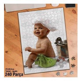 Asil Hobi Sevimli Aşçı Bebek-Yapboz-Ayak Destekli 240 Parça Puzzle