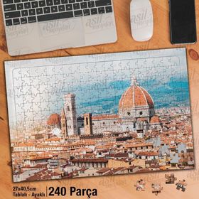 Asil Hobi Seyahat-İtalya-Şehir-Evler-Mimari Yapboz-Ayak Destekli Çerçeveli 240 Parça Puzzle