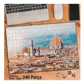 Asil Hobi Seyahat-İtalya-Şehir-Evler-Mimari Yapboz-Ayak Destekli Çerçeveli 240 Parça Puzzle