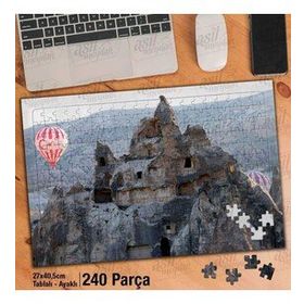 Asil Hobi Sıcak Hava Balonu-Nevşehir-Kapadokya Yapboz-Ayak Destekli Çerçeveli 240 Parça Puzzle