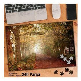 Asil Hobi Sisli Bir Sabah-Yürüyüş Yolu-Doğa-Yapboz-Ayak Destekli 240 Parça Puzzle