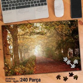 Asil Hobi Sisli Bir Sabah-Yürüyüş Yolu-Doğa-Yapboz-Ayak Destekli 240 Parça Puzzle