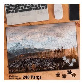 Asil Hobi Slovakya-Karlı Dağlar-Ağaç-Manzara Yapboz-Ayak Destekli Çerçeveli 240 Parça Puzzle