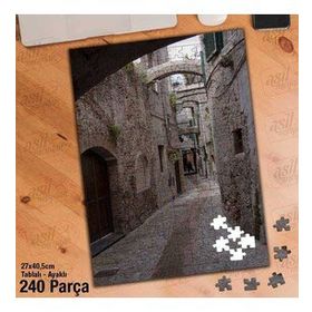 Asil Hobi Sokak-Taş-Yapı-Mimari Yapboz-Ayak Destekli Çerçeveli 240 Parça Puzzle