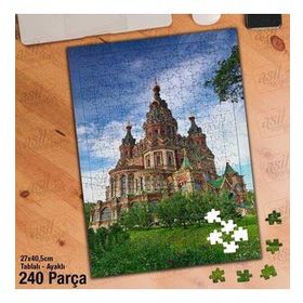 Asil Hobi St Petersburg-Rusya-Mimari-Kültür Yapboz-Ayak Destekli Çerçeveli 240 Parça Puzzle