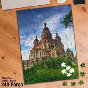 Asil Hobi St Petersburg-Rusya-Mimari-Kültür Yapboz-Ayak Destekli Çerçeveli 240 Parça Puzzle