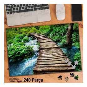 Asil Hobi Tahta Merdiven-Dere-Doğa-Manzara Yapboz-Ayak Destekli 240 Parça Puzzle