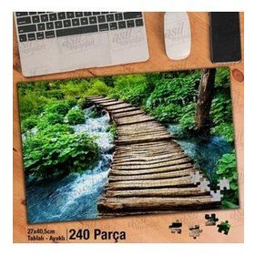 Asil Hobi Tahta Merdiven-Dere-Doğa-Manzara Yapboz-Ayak Destekli 240 Parça Puzzle
