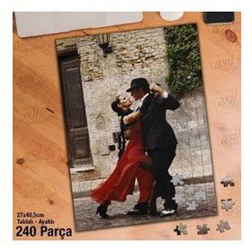 Asil Hobi Tango-Dans-Eğlence-Sanat-Müzik Yapboz-Ayak Destekli Çerçeveli 240 Parça Puzzle