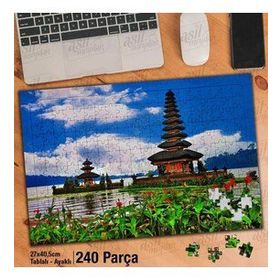 Asil Hobi Tapınak-Bitki Ve Çiçekler-Gökyüzü Yapboz-Ayak Destekli Çerçeveli 240 Parça Puzzle