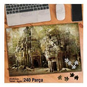 Asil Hobi Taş Mağra-Antika-Nostalji-Mimari Yapı Yapboz-Ayak Destekli Çerçeveli 240 Parça Puzzle