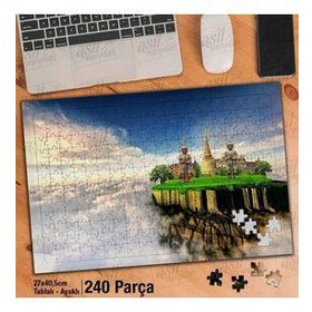 Asil Hobi Tayland-Mimari-Buda-Heykel Yapboz-Ayak Destekli Çerçeveli 240 Parça Puzzle
