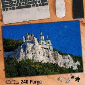 Asil Hobi Tebeşir Kaya Üzerinde Efsanevi Kilise Yapboz-Ayak Destekli Çerçeveli 240 Parça Puzzle
