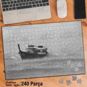 Asil Hobi Tekne-Fırtına-Yağmur Damarı-Dalgalar Yapboz-Ayak Destekli Çerçeveli 240 Parça Puzzle