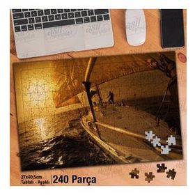 Asil Hobi Tekne-Yelken-Deniz-Tatil-Yapboz-Ayak Destekli 240 Parça Puzzle