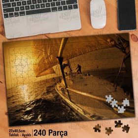 Asil Hobi Tekne-Yelken-Deniz-Tatil-Yapboz-Ayak Destekli 240 Parça Puzzle
