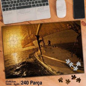 Asil Hobi Tekne-Yelken-Deniz-Tatil-Yapboz-Ayak Destekli 240 Parça Puzzle