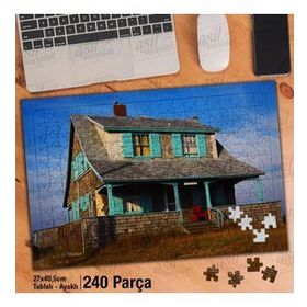 Asil Hobi Terkedilmiş Taş Ev-Mimari-Gökyüzü Yapboz-Ayak Destekli Çerçeveli 240 Parça Puzzle