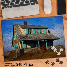 Asil Hobi Terkedilmiş Taş Ev-Mimari-Gökyüzü Yapboz-Ayak Destekli Çerçeveli 240 Parça Puzzle
