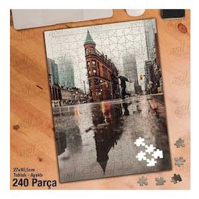 Asil Hobi Toronto Flatiron Binası-Yansıma-Mimar Yapboz-Ayak Destekli Çerçeveli 240 Parça Puzzle