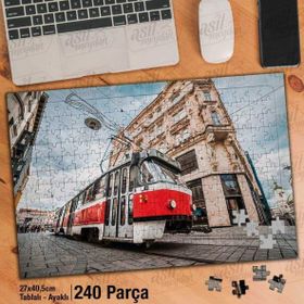Asil Hobi Tramvay-Cadde-Şehir-Mimari-Yapboz-Ayak Destekli 240 Parça Puzzle