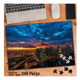 Asil Hobi Ufuk Çizgisi-Şehir-Kentsel-Mimari Yapboz-Ayak Destekli Çerçeveli 240 Parça Puzzle