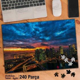 Asil Hobi Ufuk Çizgisi-Şehir-Kentsel-Mimari Yapboz-Ayak Destekli Çerçeveli 240 Parça Puzzle