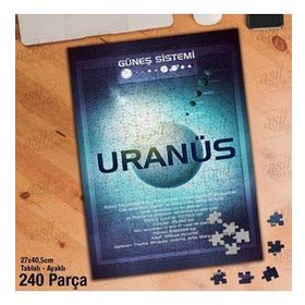 Asil Hobi Uranüs Gezegeni-Güneş Sistemi-Evren Yapboz-Ayak Destekli Çerçeveli 240 Parça Puzzle