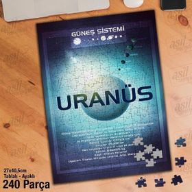 Asil Hobi Uranüs Gezegeni-Güneş Sistemi-Evren Yapboz-Ayak Destekli Çerçeveli 240 Parça Puzzle