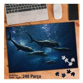 Asil Hobi Vahşi Yaşam-Pirana-Balık-Doğa-Tabiat Yapboz-Ayak Destekli Çerçeveli 240 Parça Puzzle