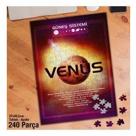 Asil Hobi Venüs Gezegeni-Güneş Sistemi-Evren Yapboz-Ayak Destekli Çerçeveli 240 Parça Puzzle