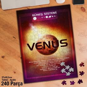 Asil Hobi Venüs Gezegeni-Güneş Sistemi-Evren Yapboz-Ayak Destekli Çerçeveli 240 Parça Puzzle