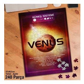 Asil Hobi Venüs Gezegeni-Güneş Sistemi-Evren Yapboz-Ayak Destekli Çerçeveli 240 Parça Puzzle