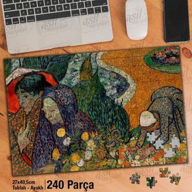 Asil Hobi Vincent Willem Van Gogh-Sanat-Ressam-Yapboz-Ayak Destekli Çerçeveli 240 Parça Puzzle