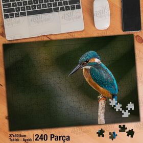 Asil Hobi Yalıçapkını-Kuş-Hayvan Yapboz-Ayak Destekli Çerçeveli 240 Parça Puzzle