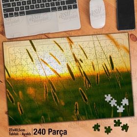 Asil Hobi Yaz-Akşam Üstü-Twilight-Bitkiler Yapboz-Ayak Destekli Çerçeveli 240 Parça Puzzle
