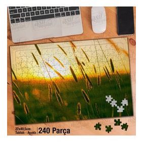 Asil Hobi Yaz-Akşam Üstü-Twilight-Bitkiler Yapboz-Ayak Destekli Çerçeveli 240 Parça Puzzle