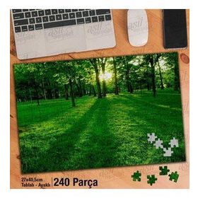 Asil Hobi Yeşil Efsanesi-Doğa-Ağaçlar-Orman Yapboz-Ayak Destekli Çerçeveli 240 Parça Puzzle