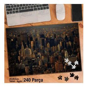 Asil Hobi Yürksek Binalar-Şehir-Mimari-Manzara Yapboz-Ayak Destekli Çerçeveli 240 Parça Puzzle